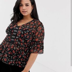 Flirty Floral Blouse